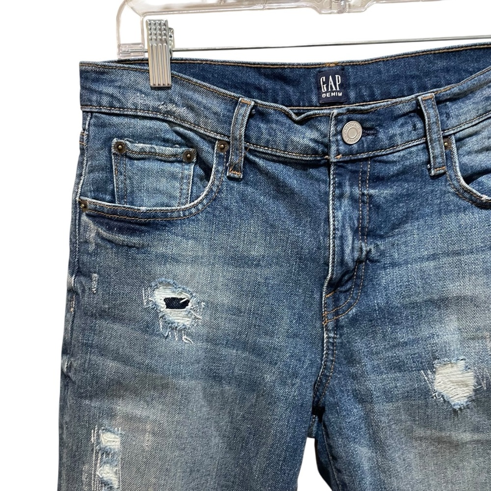 Gap Best Girlfriend Jeans Patchwork Distressed An… - image 5